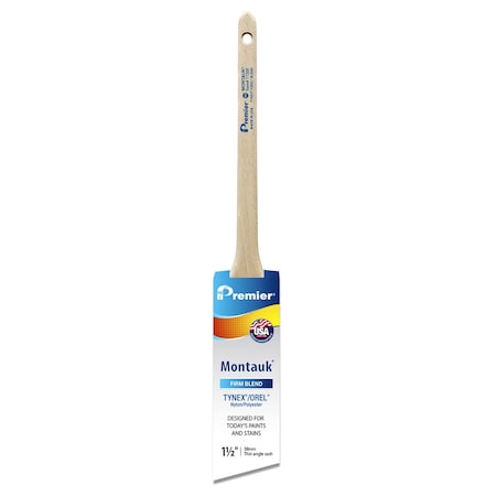 Montauk Premier Montauk 1-1/2 in. Firm Thin Angle Sash Paint Brush 17200